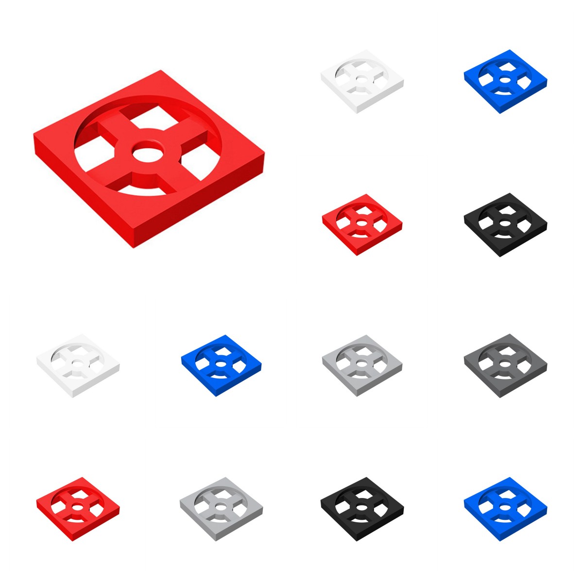 Diy Lego Electronics - 50pcs 3680 3679 Turntable 2 x