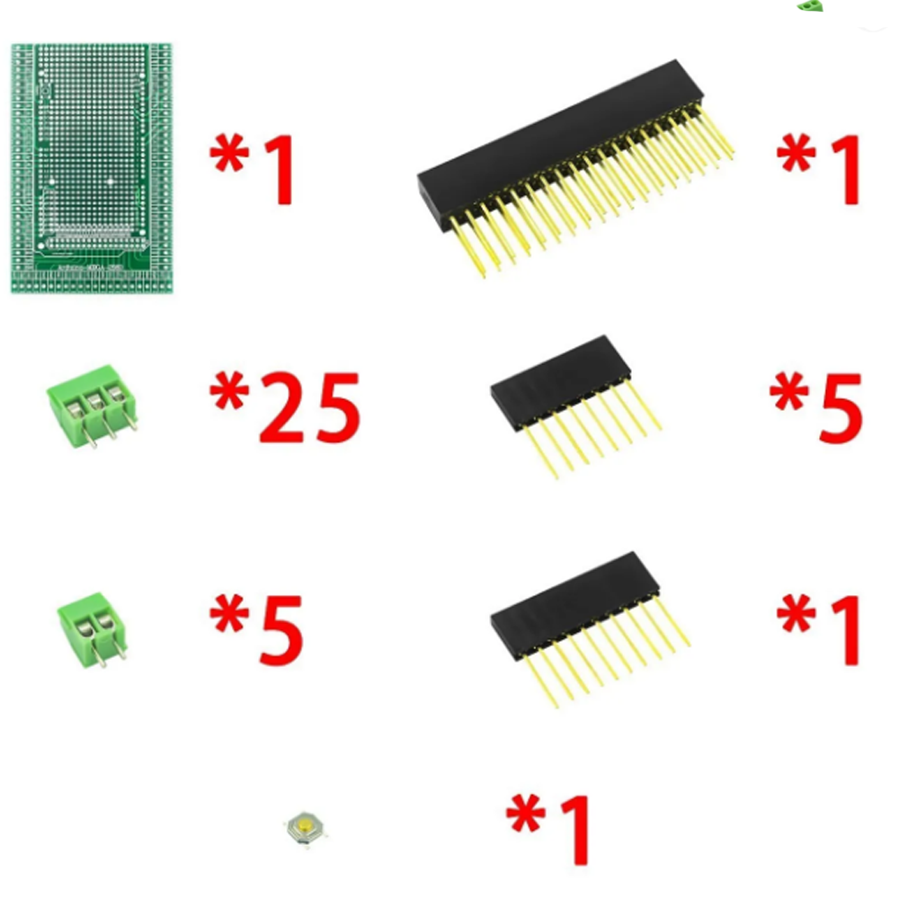 Double-Sided PCB Prototype Shi - Arduino Diy Electronics 评论和价格