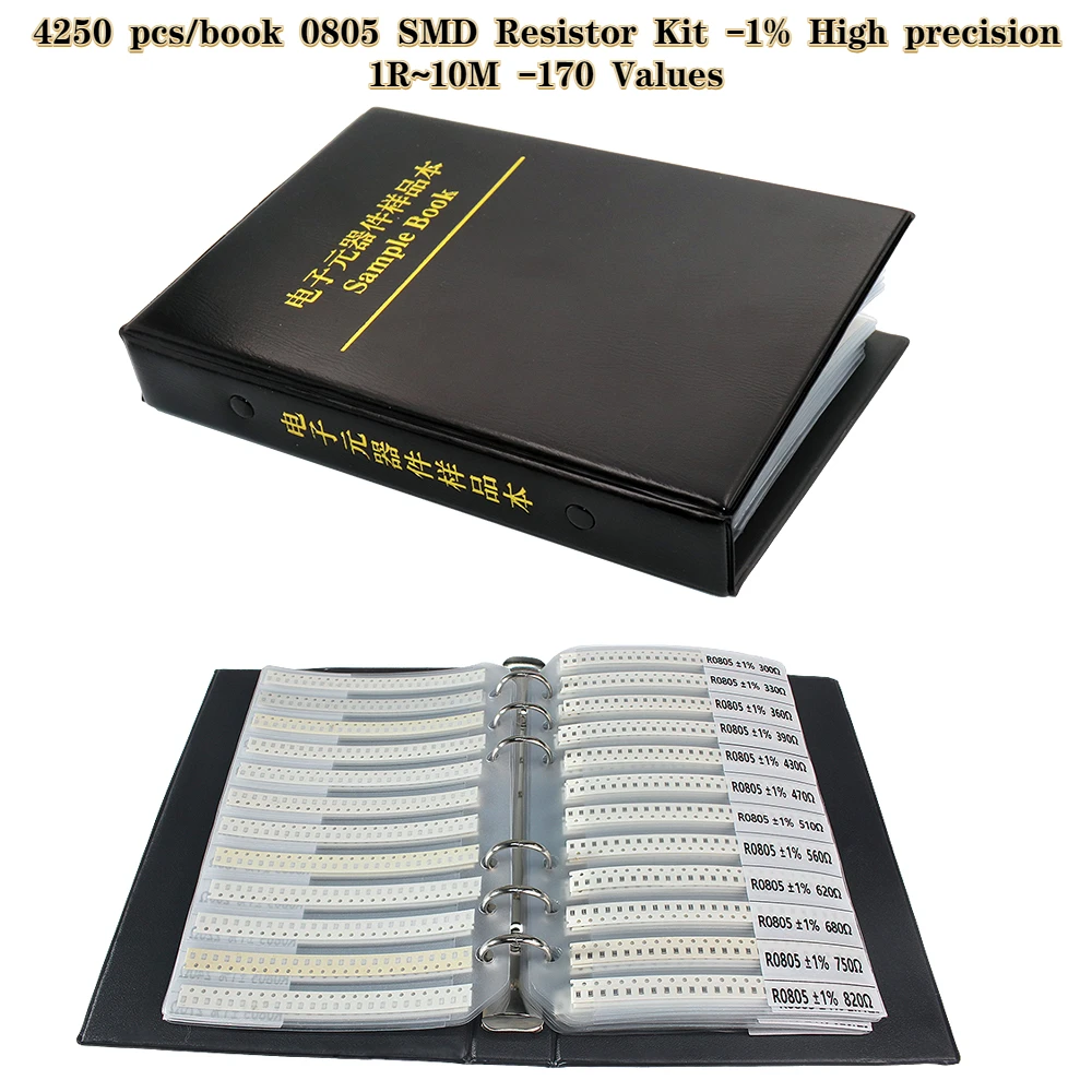4250PCS 0805 SMD Resistor Book - Diy Electronics Book 评论和价格