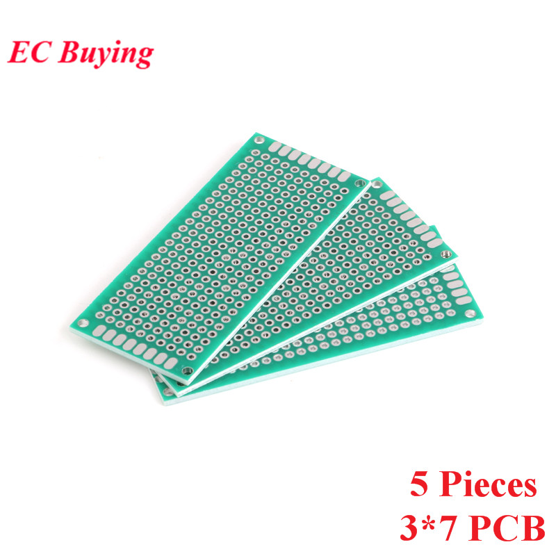 5pcs 3x7cm Double Side Prototy - Arduino Diy Electronics 评论和价格