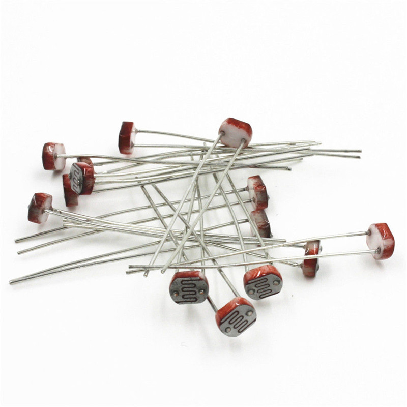30PCS 5mm Photoresistor LDR CD - Arduino Diy Electronics 评论和价格