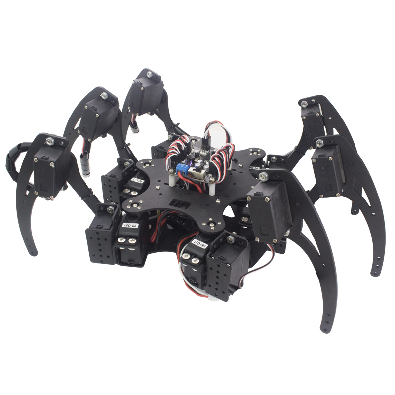 18 DOF Aluminium Hexapod Spide - Diy Kit Elektronik 评论和价格