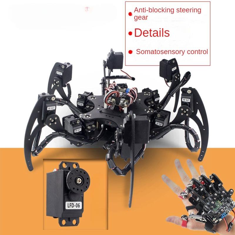18 DOF Aluminium Hexapod Spide - Diy Kit Elektronik 评论和价格