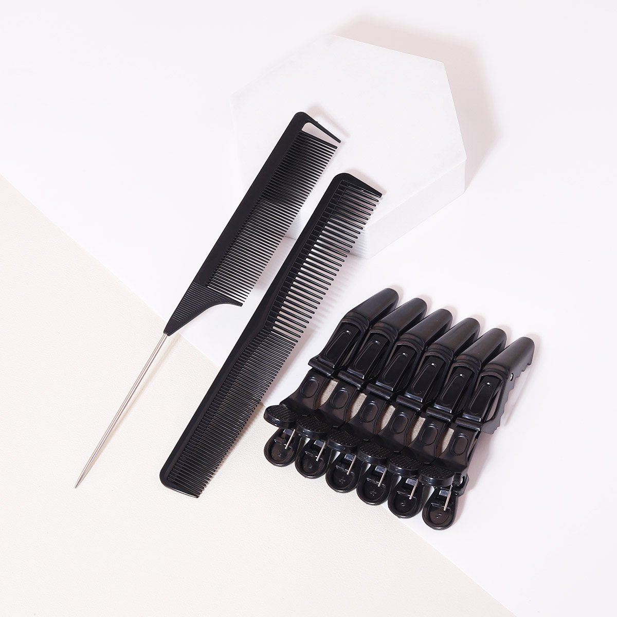 8pcs Hair Comb Set - Hair Tip  - Crocodile Clip Set 评论和价格