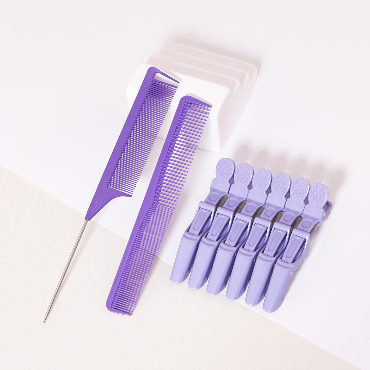 8pcs Hair Comb Set - Hair Tip  - Crocodile Clip Set 评论和价格