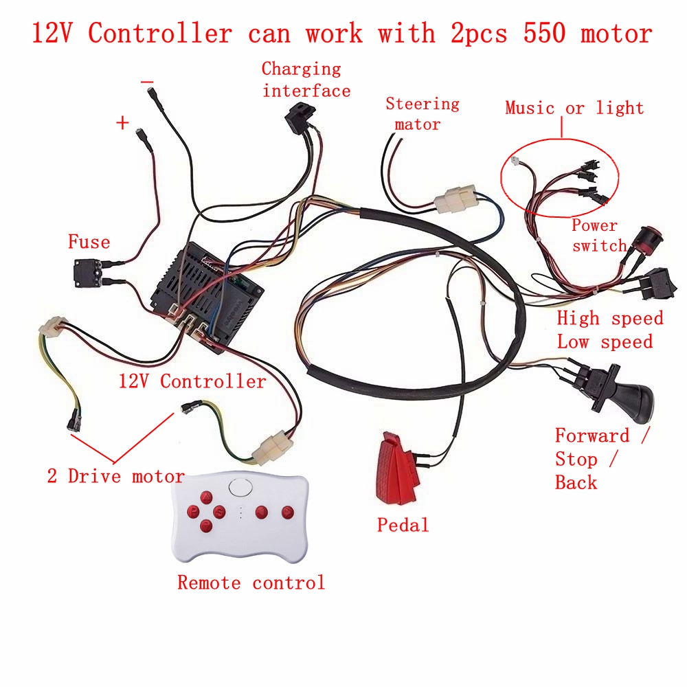 Child electric car DIY modifie - Diy Kit Elektronik 评论和价格