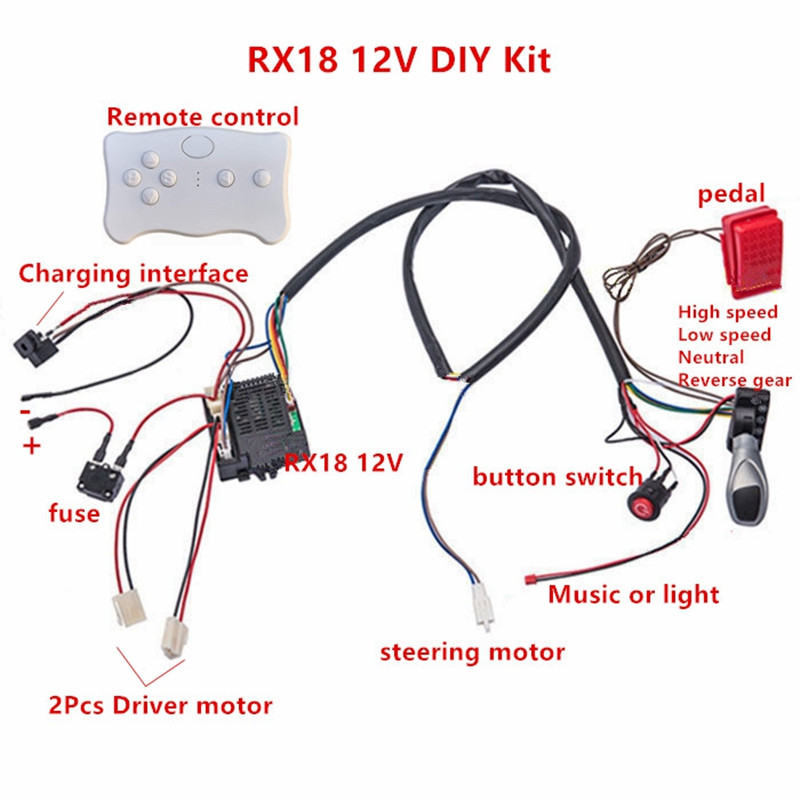 Child electric car DIY modifie - Diy Kit Elektronik 评论和价格