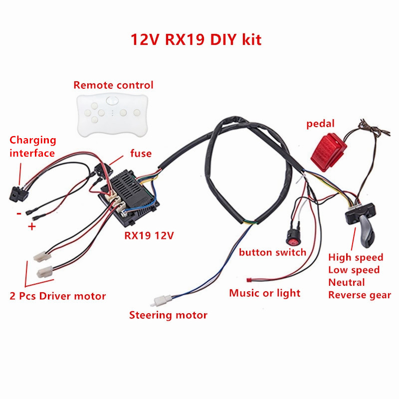 Child electric car DIY modifie - Diy Kit Elektronik 评论和价格