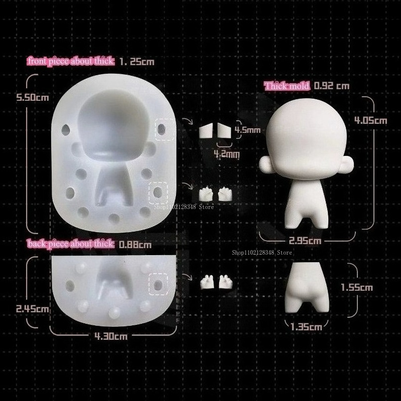 Q Version Body Model Silicone  - Diy Q 评论和价格