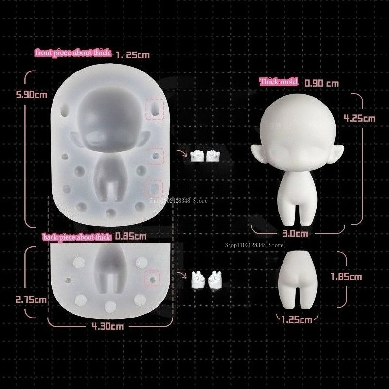 Q Version Body Model Silicone  - Diy Q 评论和价格