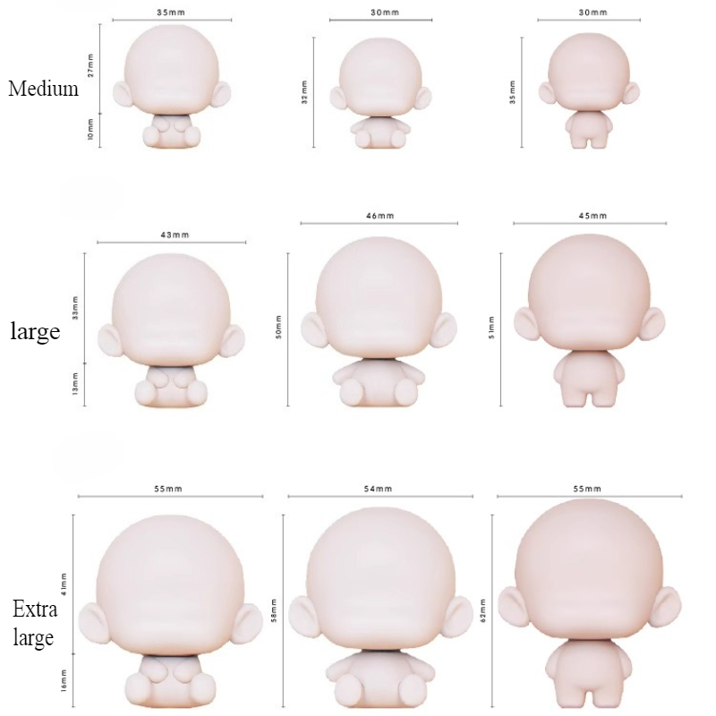 NEW Q Version Figure Doll Sili - Diy Q 评论和价格