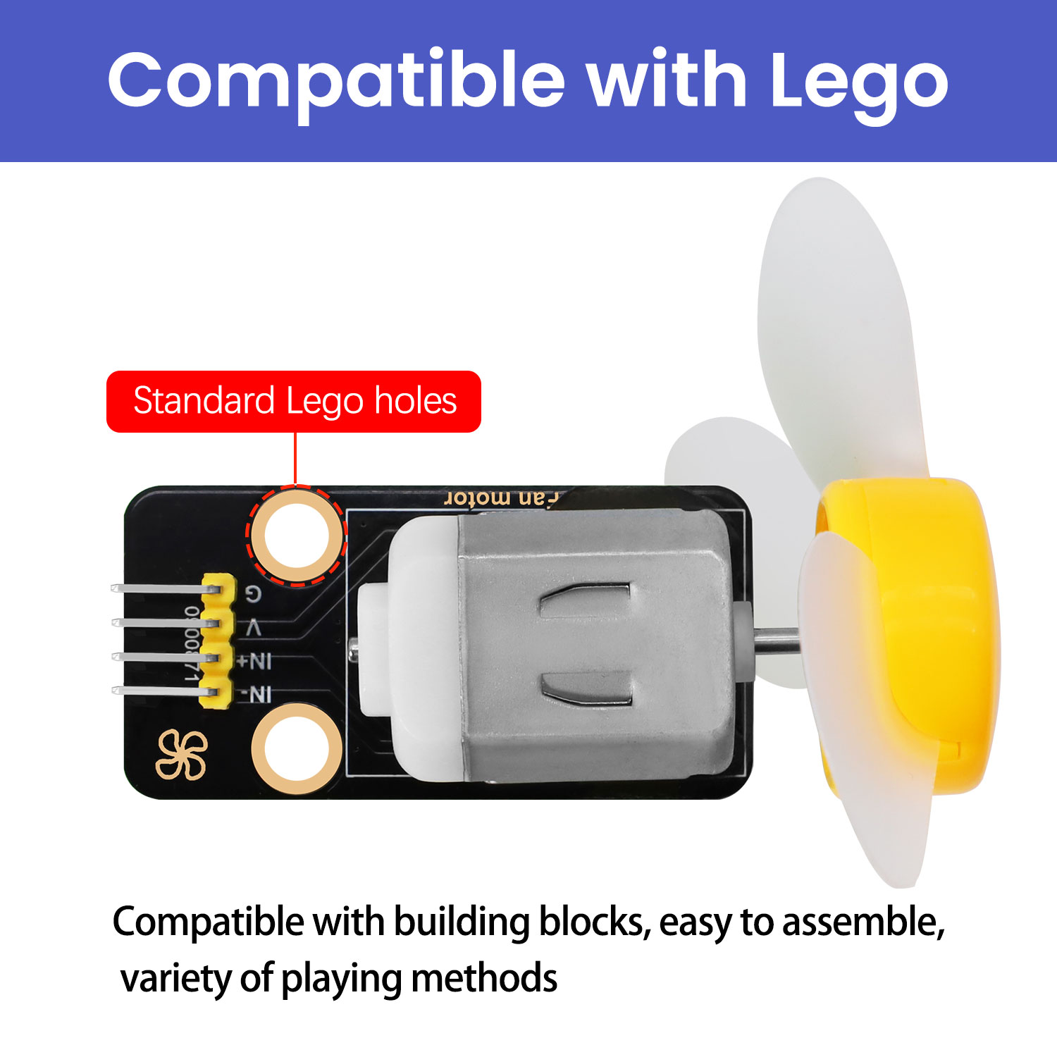 DC 3-6V 130 Motor Fan Module f - Diy Lego Electronics 评论和价格