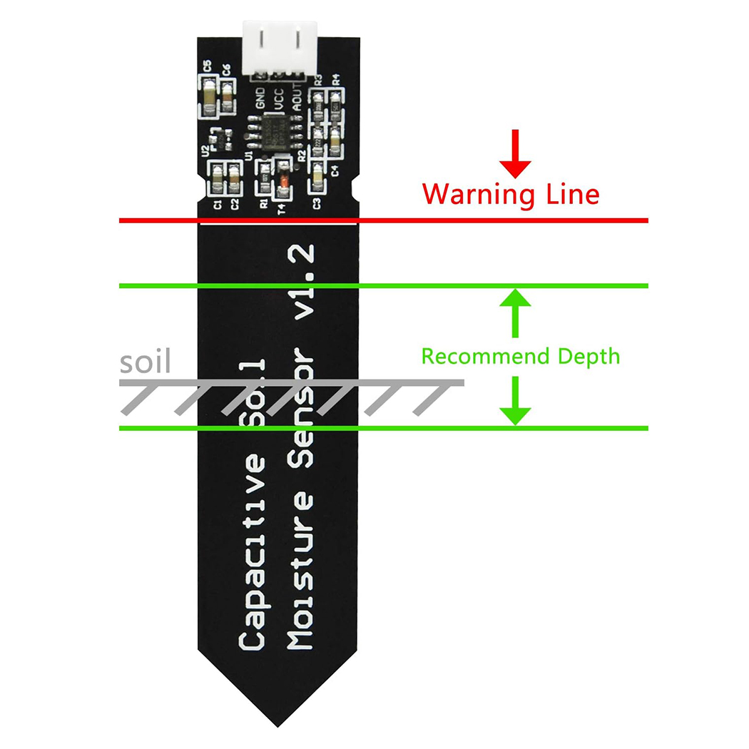 Capacitive Soil Moisture Senso - Arduino Diy Electronics 评论和价格