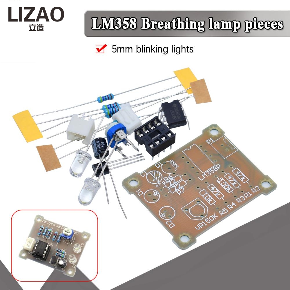 LIZAO LM358 LED Breathing Ligh - Useful Diy Electronics Projects 评论和价格