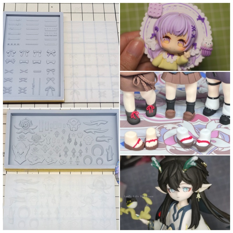 Clay Doll Q Version Shoelaces/ - Diy Q 评论和价格