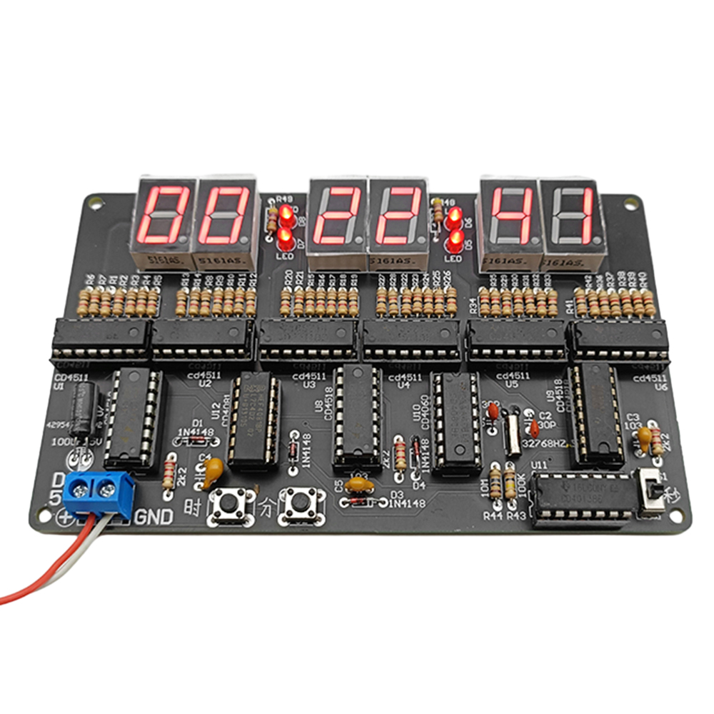 24-Hour Digital Circuit Clock  - Electronics Diy Pcb Design Projects 评论和价格