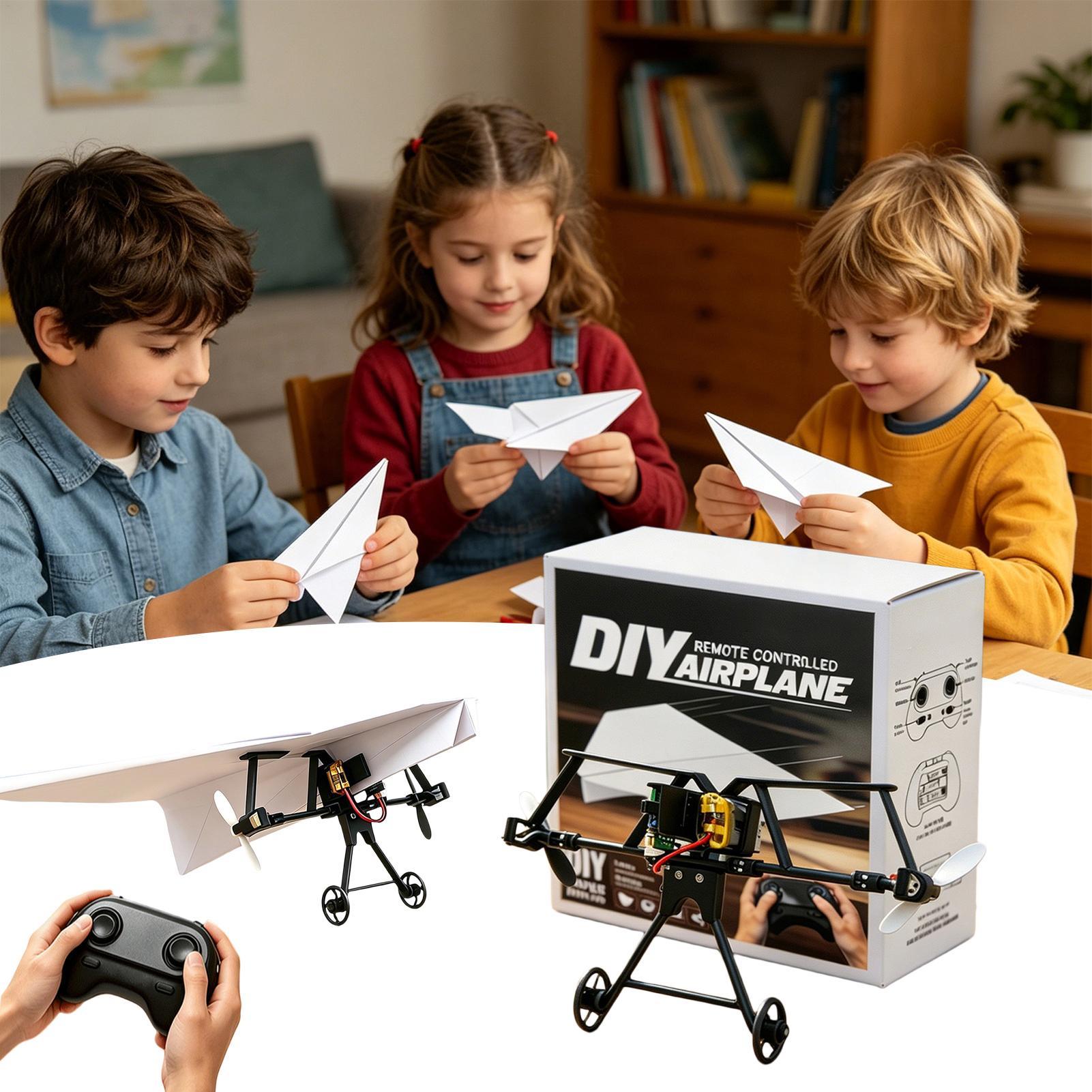 DIY RC Paper Airplane Kit Plan - Diy Kit Elektronik 评论和价格