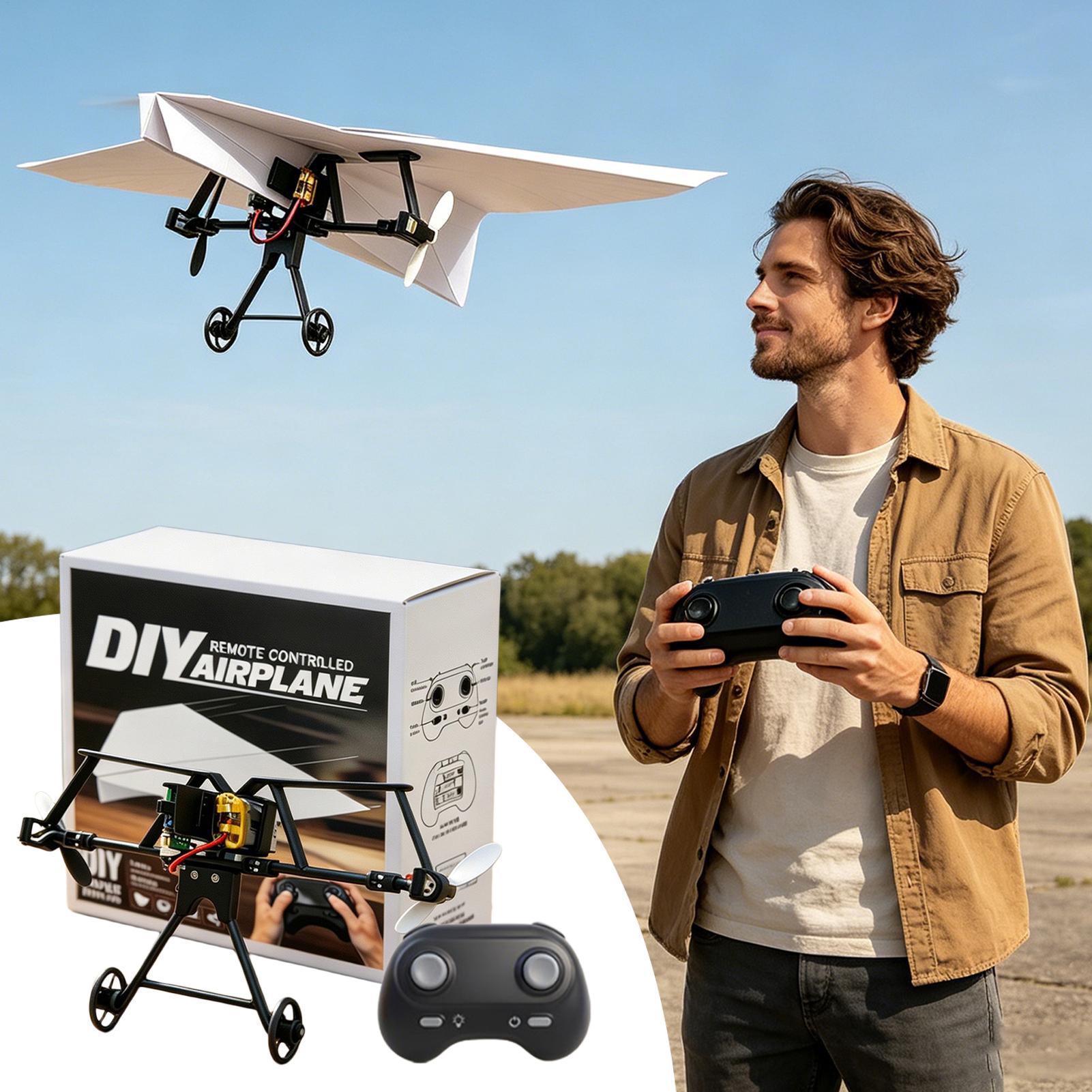 DIY RC Paper Airplane Kit Plan - Diy Kit Elektronik 评论和价格