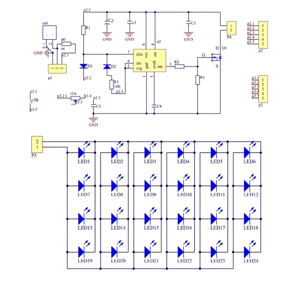 NE555 For PWM LED Desk Lamp DI - Diy Electronics Table 评论和价格