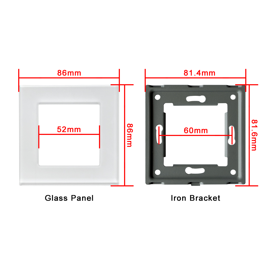 UBARO 86×86mm EU Socket DIY Ki - Diy Q 评论和价格