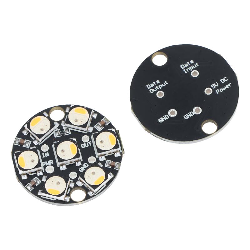 WS2812 7Bit Round LED Circuit  - Useful Diy Electronics Projects 评论和价格