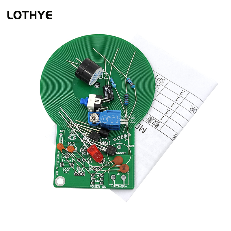 DC 3V-5V Metal Detector Kit DI - Diy Electronics Board 评论和价格