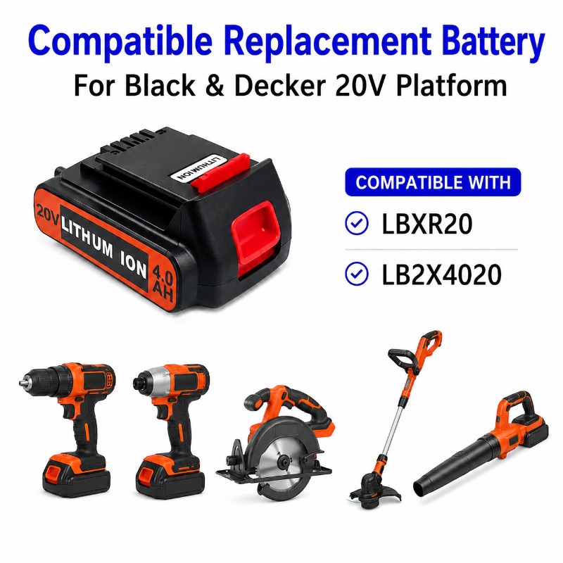 20V 6.0Ah Battery For Black&De - Black+Decker Tool Cordless 评论和价格