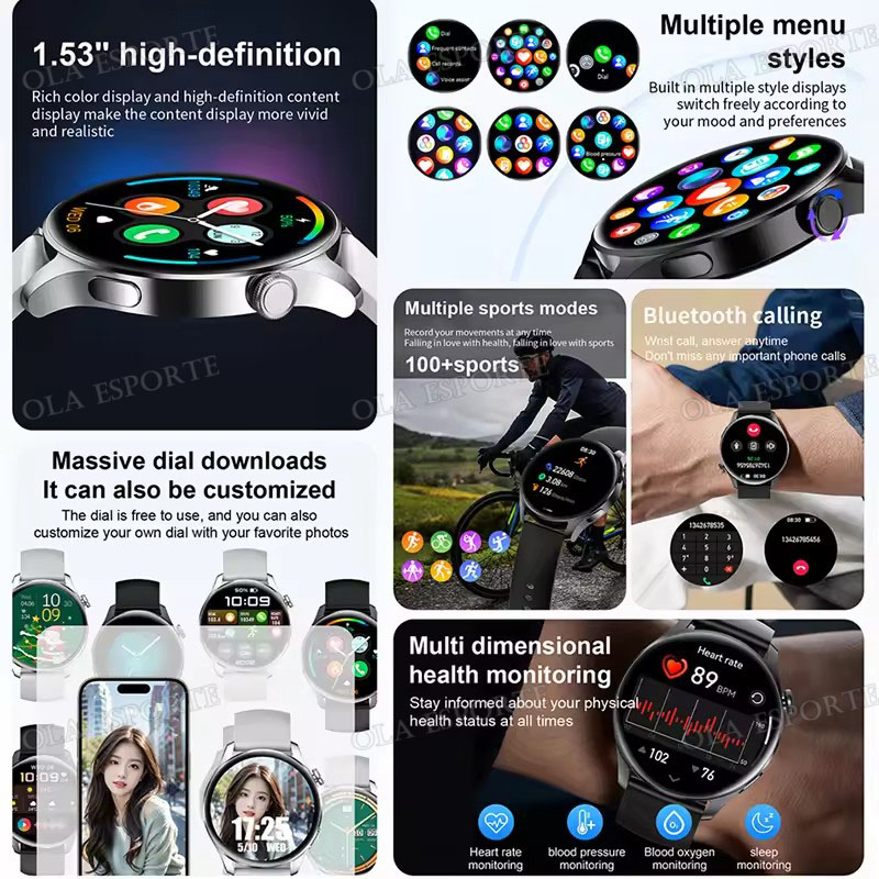 New SmartWatch for Men Women B - Diy Electronics Music 评论和价格