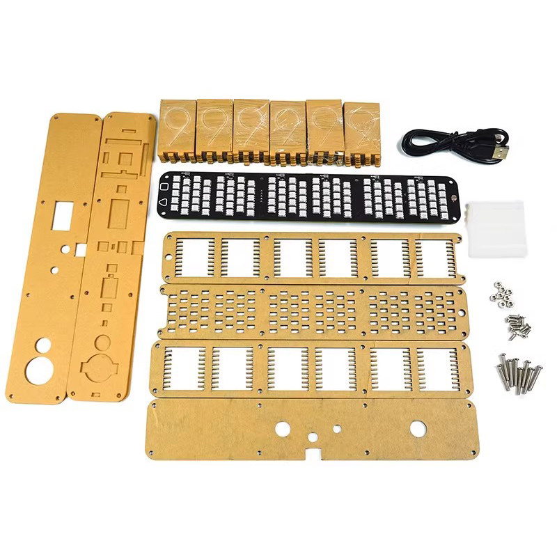 Glow Tube Clock Kit DIY Electr - Diy Electronics Table 评论和价格
