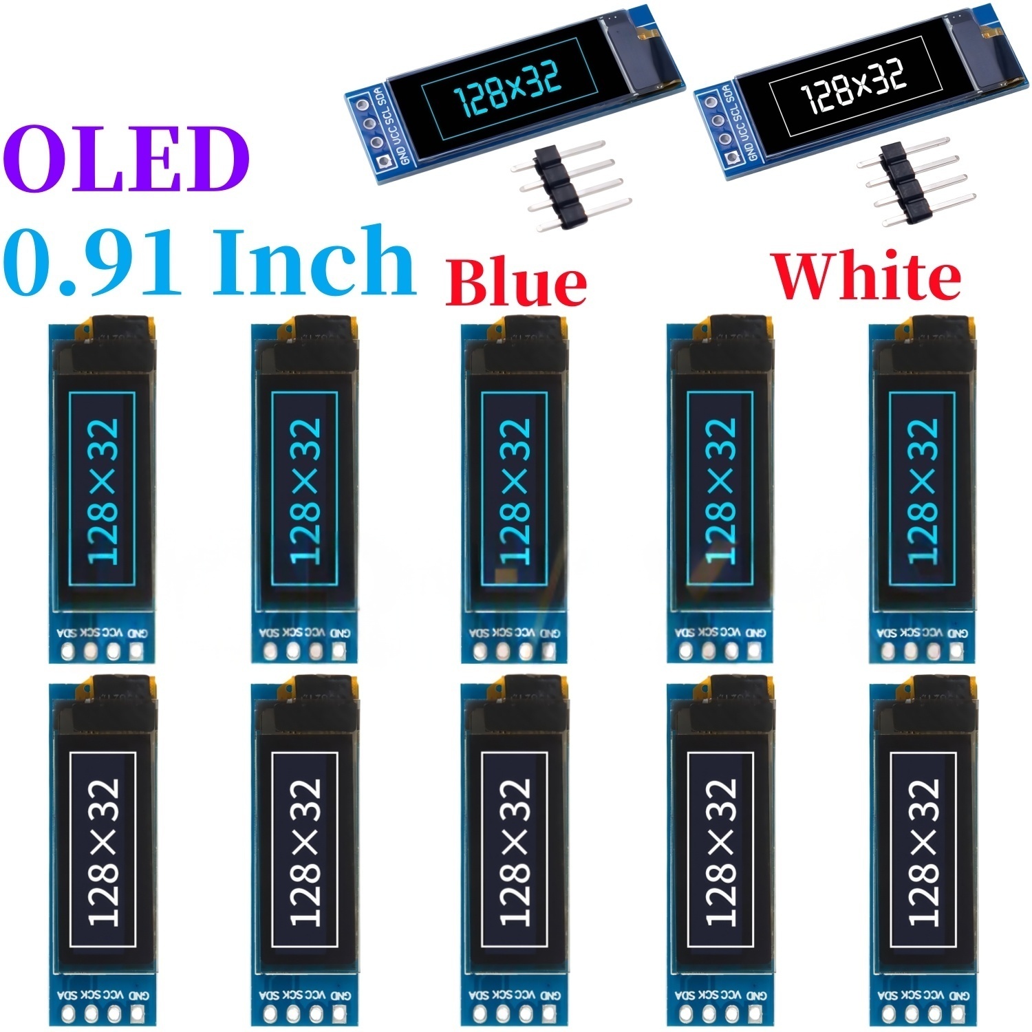 XZG 1-20PCS 0.91 Inch 128x32 I - Arduino Diy Electronics 评论和价格