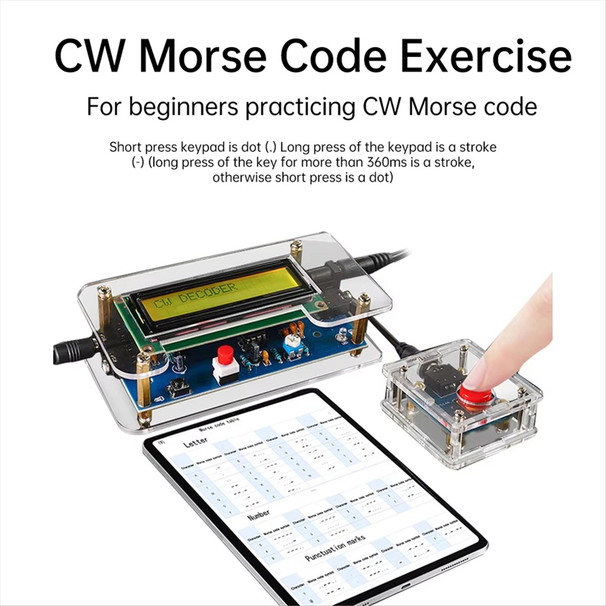 HDL DC9V CW Morse Code Decoder - Diy Electronics Board 评论和价格
