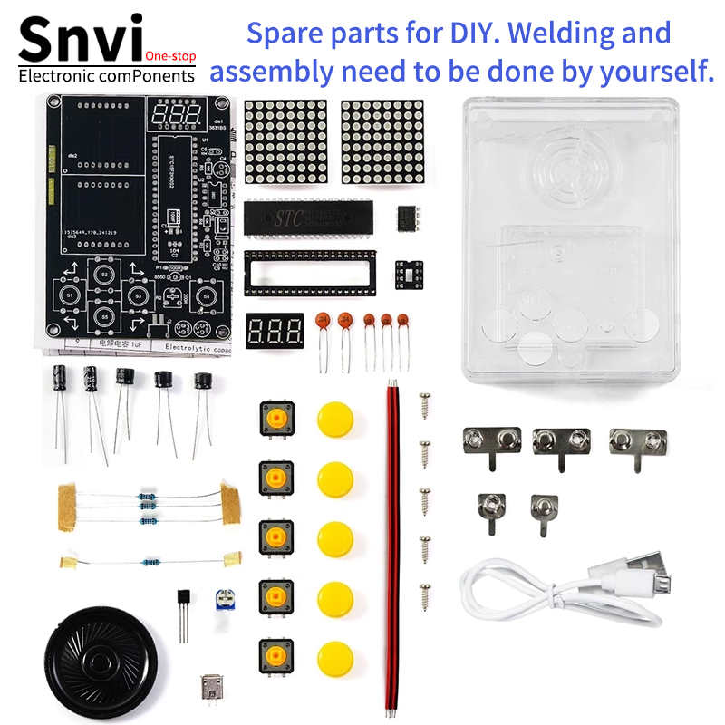 Snvi DIY Pixel Game Console Ki - Diy Electronics Game 评论和价格