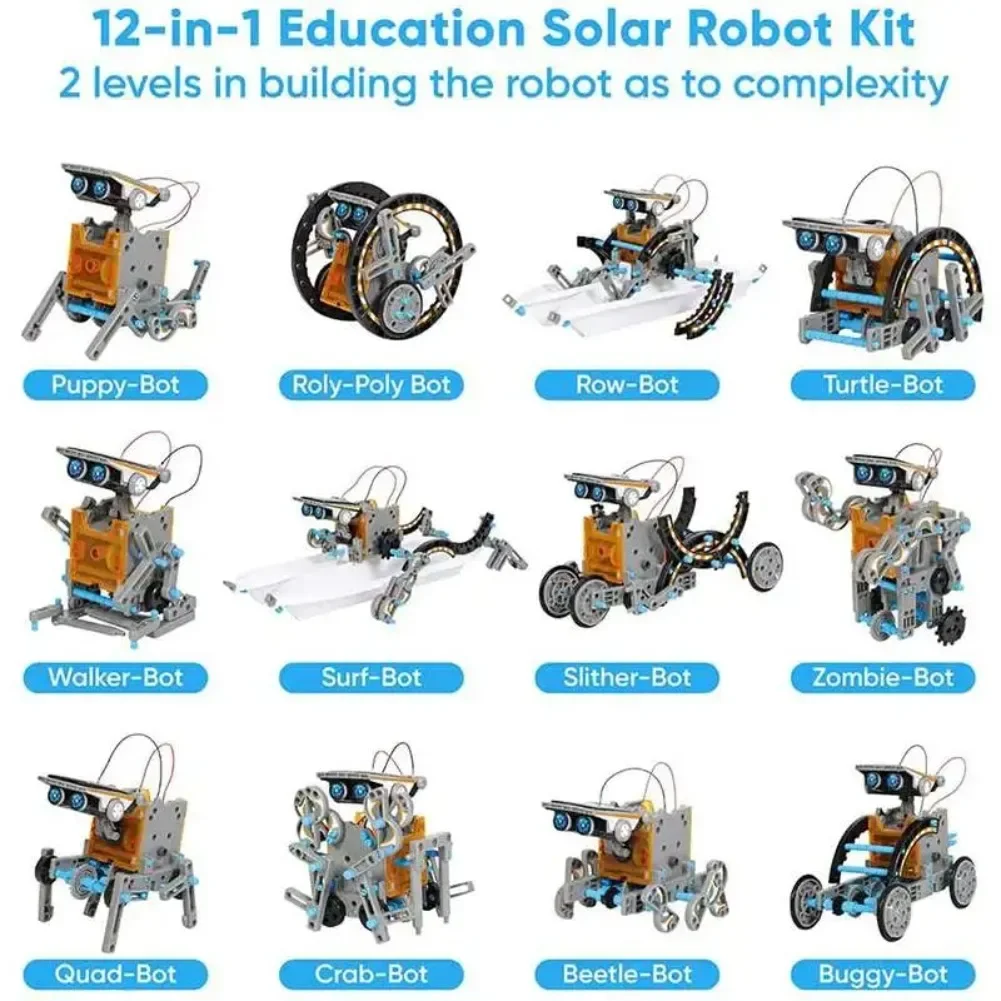 13 in 1 Solar Powered Robot Sc - Diy Lego Electronics 评论和价格