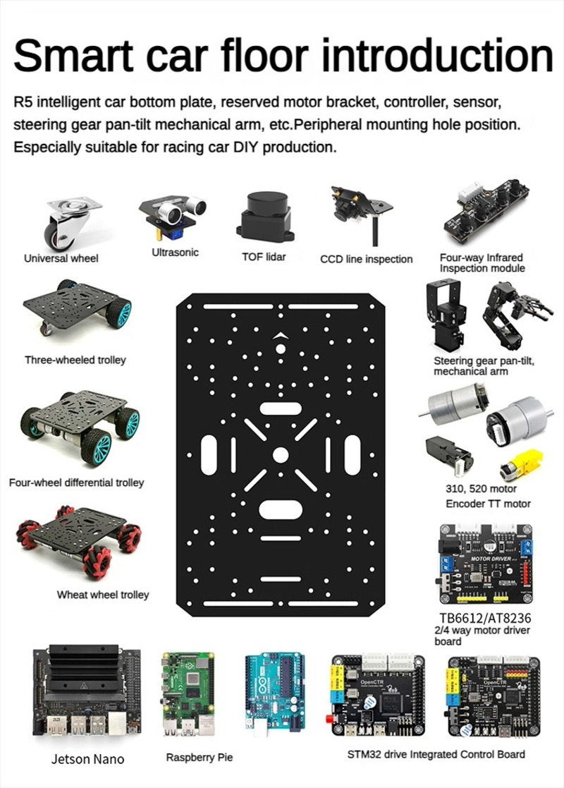 4WD Robot Car Chassis with TT  - Diy Kit Elektronik 评论和价格